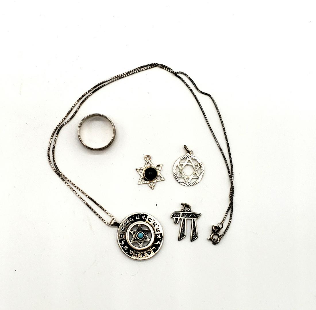 Lot Vintage Judaica Silver Jewelry! (1 of 4)