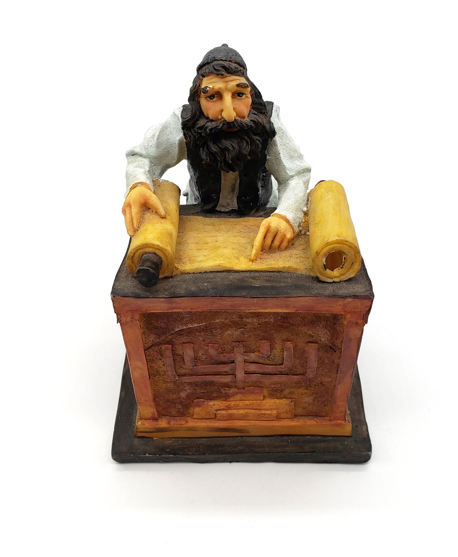 Vintage Rabbi Reading The Torah Sculpture! (1 of 5)