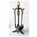 Vintage Black Wrought Iron Fireplace Tools Set!