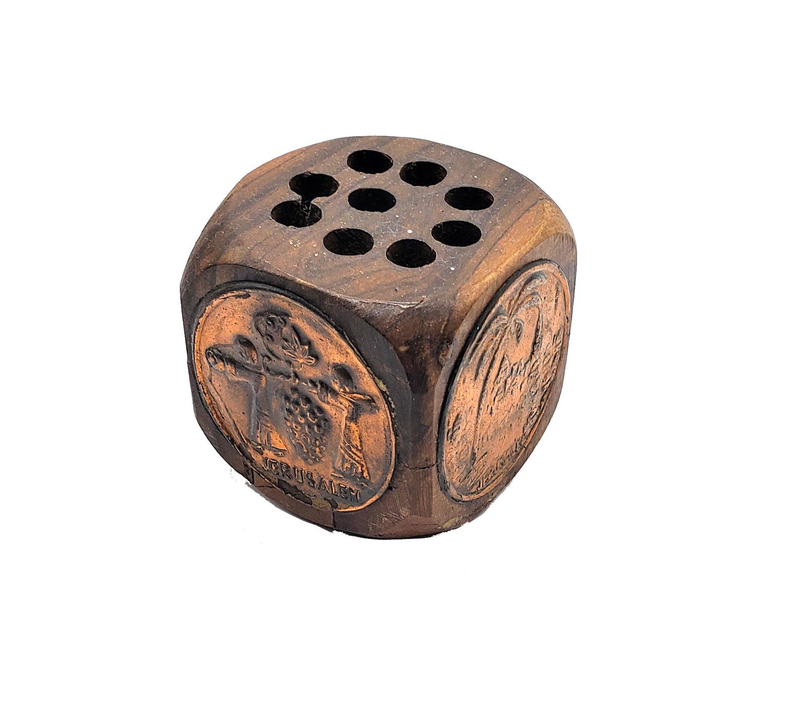 Vintage Wooden Pencil Holder Jerusalem! (1 of 3)