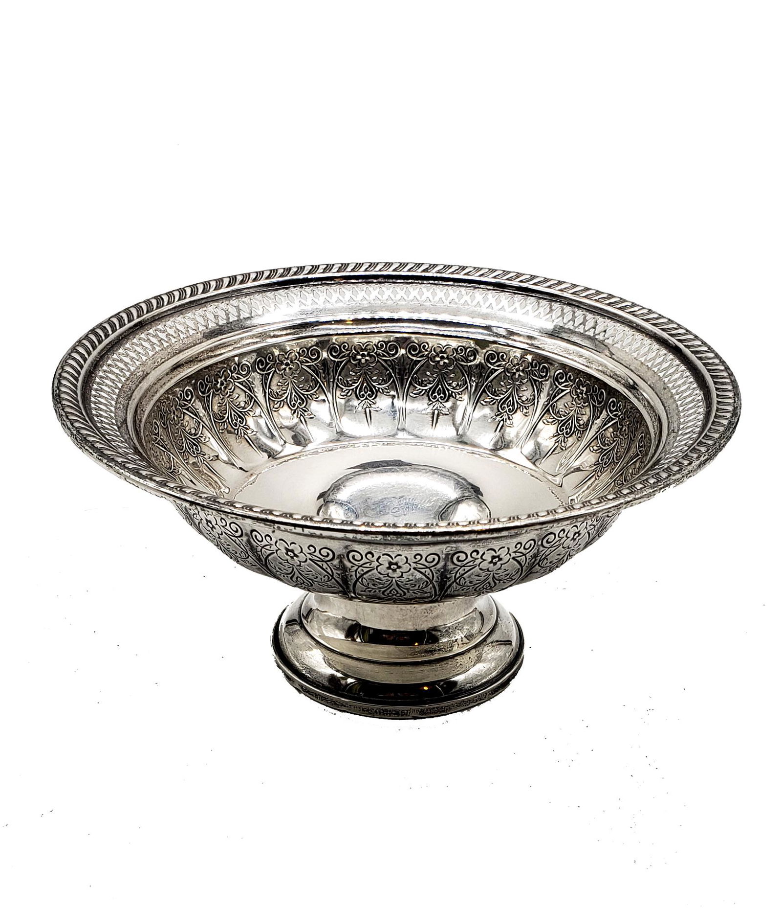 Vintage Hamilton Sterling Weighted Footed Fruit Bowl (1 of 4)