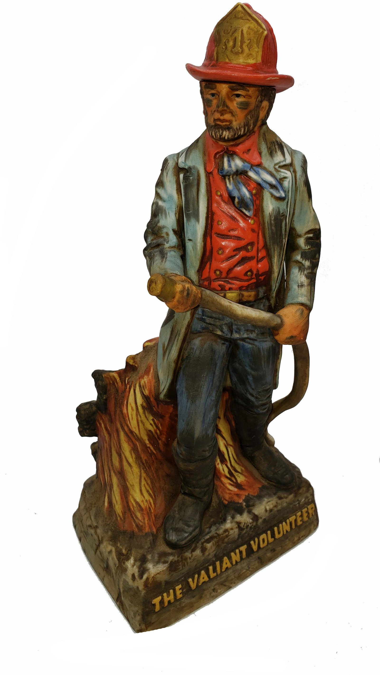 Vintage "The Valiant Volunteer" Whiskey Decanter! (1 of 6)