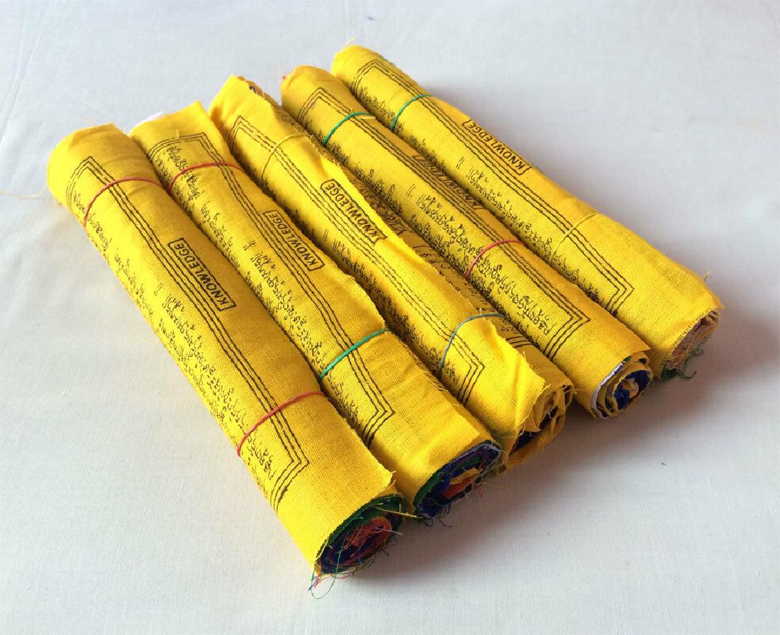 Cotton Tibetan Prayer Hanging Vertical Flags (1 of 5)