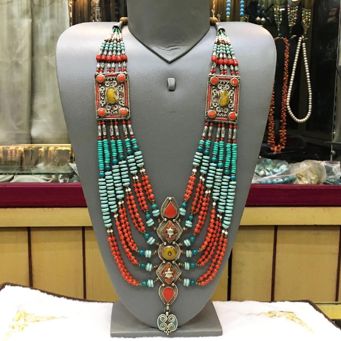 THE BEAUTY OF THE HIMALAYAS NECKLACE: Our new Tibetan necklace is handmade in Kathmandu, Nepal.