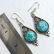 Vintage Tibetan Turquoise Beaded Earrings