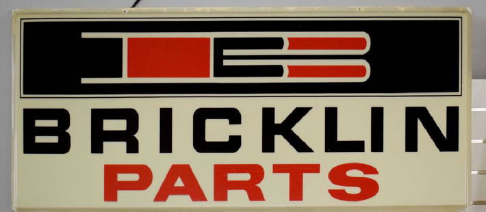 Bricklin Parts Sign - Plexiglass Bricklin Car Corp., 48: Bricklin Car Corp., 48 x 30" Local Pick Up or 3rd Party pick up Shipper Only