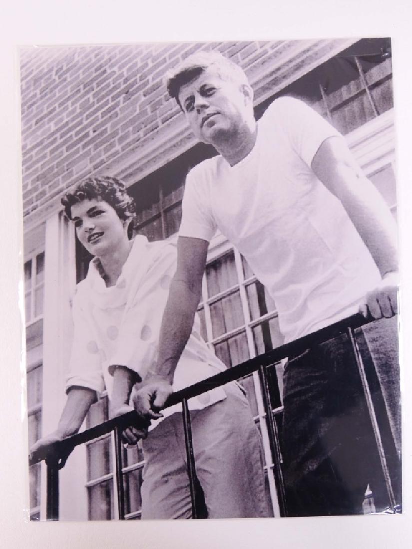 Historical Figures Lot Includes John & Jackie Kennedy: Includes John & Jackie Kennedy 1950, John Kennedy & Grace Kelly Famous Photo from New York Times, Abraham Lincoln Photo from Original Glass Negative, & Princess DianaPhotos are 11" x 14"