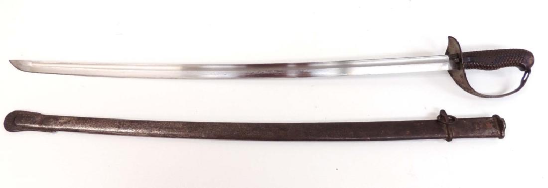Japanese Sword, ca 1900 Sino Russo Japanese Type 32: Sino Russo Japanese Type 32 (1899) Cavalry Sword Kyu-gunto 81348 Sword, 73373 Scabbard