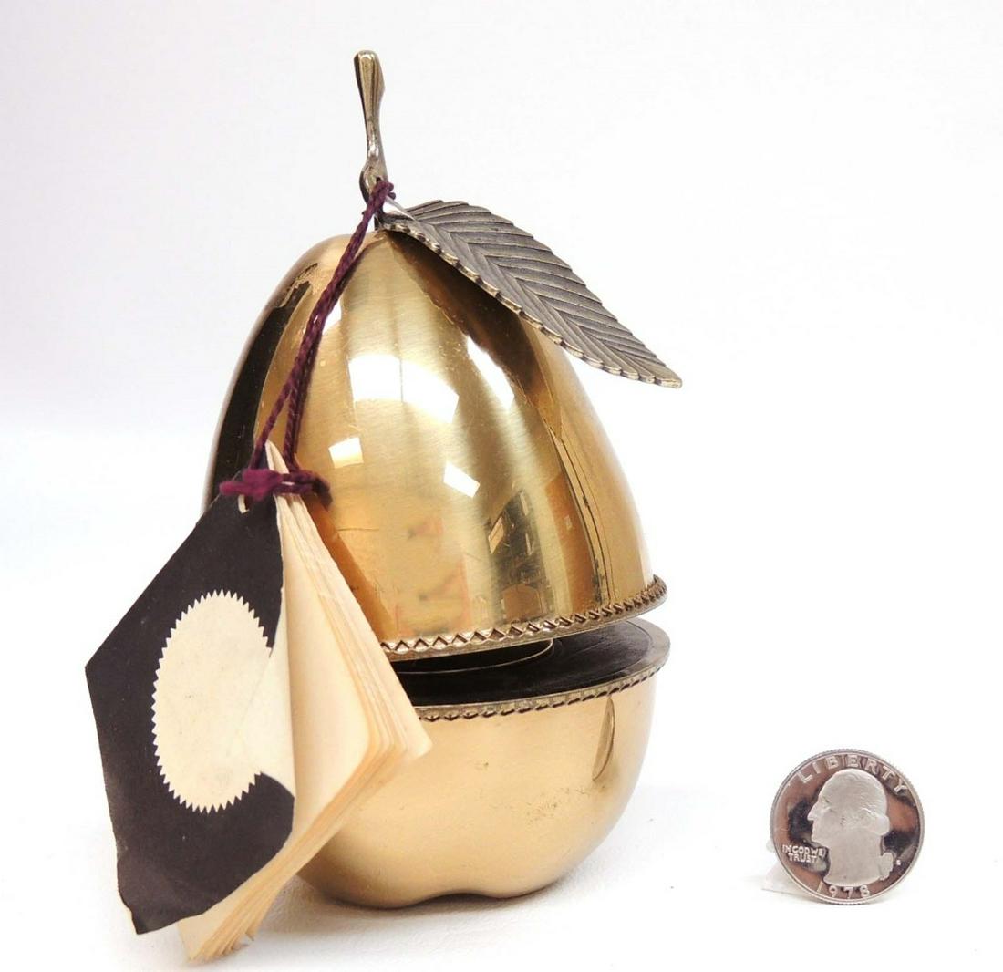 Evans Enameled Pear Lighter: w/ original booklet