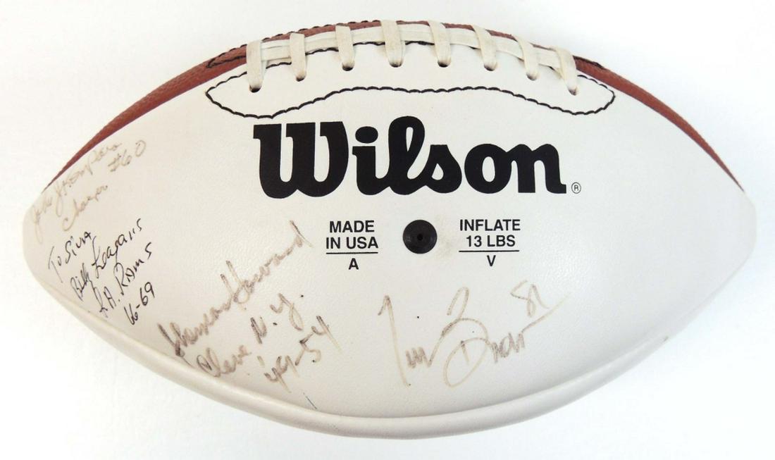 Signed Football, includes HoF Tim Brown (1 of 5)