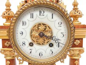 French eight day pendulum mantle clock