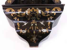 French 8 day silk cord suspension bracket clock