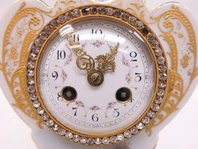 French Louis XV style eight-day mantle clock