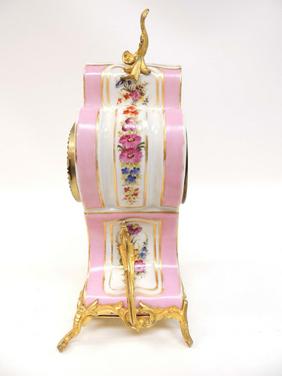 French Louis XV style eight-day mantle clock