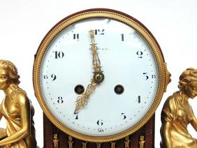 French Eight Day pendulum Tiffany mantle clock