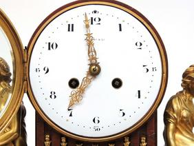 French Eight Day pendulum Tiffany mantle clock