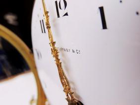 French Eight Day pendulum Tiffany mantle clock