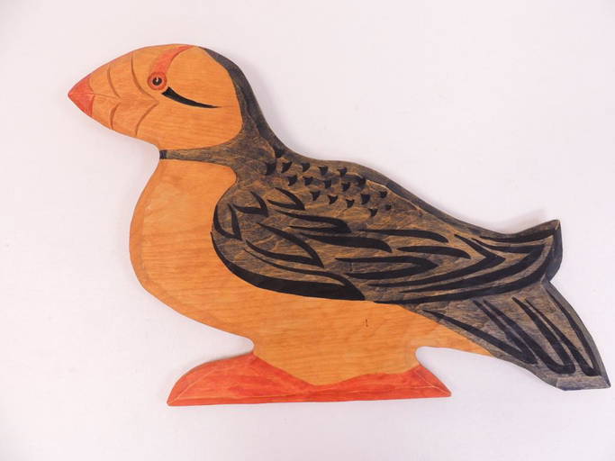 Puffin Carving By Tresham Gregg