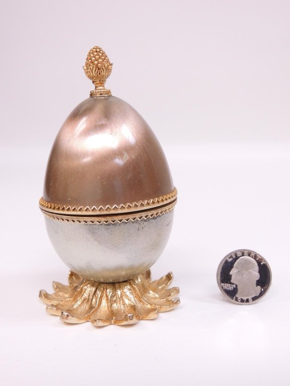 Evans Silver Plate Enameled Table Lighter: Original inspector tag