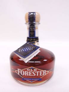 Old Forester Birthday Bourbon w/ Tag: Distilled fall 1995, bottled 2004 Sealed