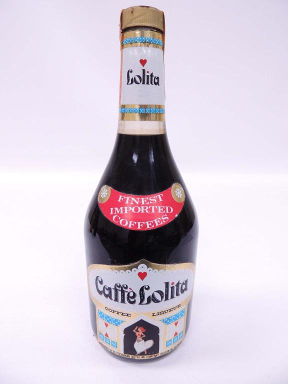 Bottle - Caffe Lolita Coffee Liqueur (c. 1970): Bottle of Caffe Lolita Coffee Liqueur, circa 1970.