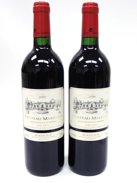 2 bottles - 2000 Chateau Marjosse Bordeaux: 750ml, 87/100