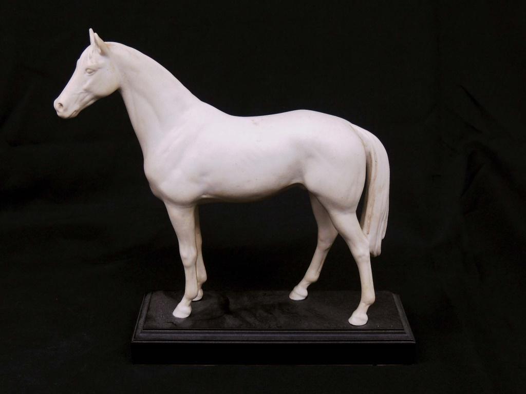 Goebel Bisque Horse: Style #3231222, Number 587 of 950. 9.5" Long, 10" Tall. Base is 8.5 x 3 x 1"