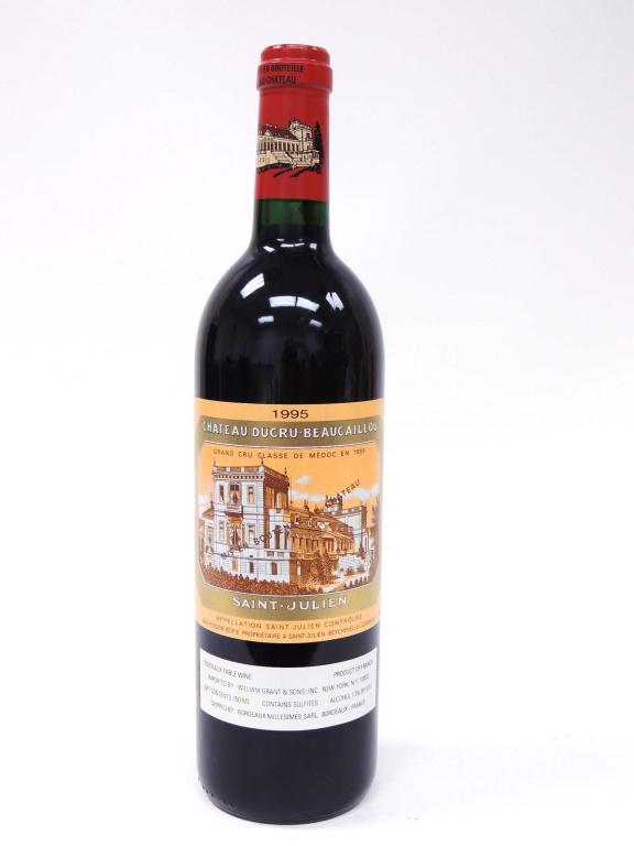 1995 Chateau Ducru Beaucaillou St. Julian: 1995 Chateau Ducru Beaucaillou, St. Julien 1-750 ml bottle, Rating 92/100. **If you will need bottles shipped, please speak with Ian before bidding**