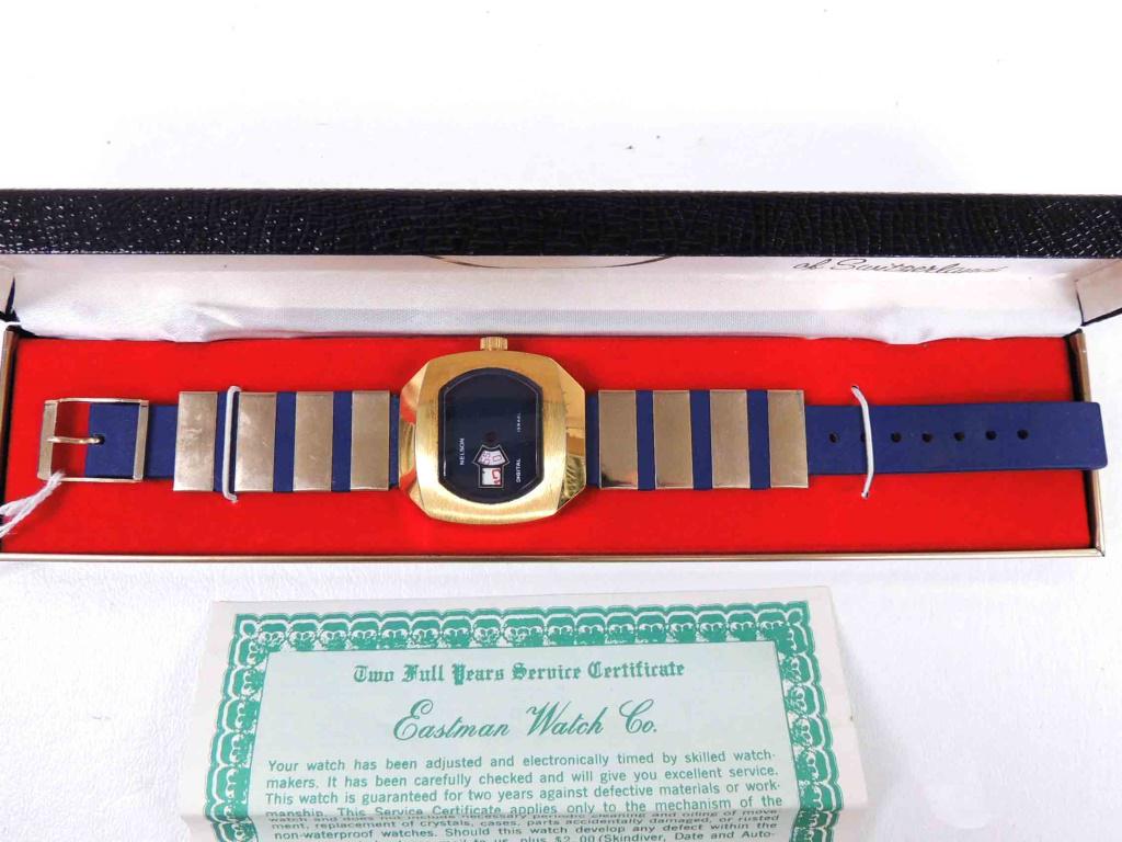Nelson brand Men's Mid-Century Watch: in box. Works