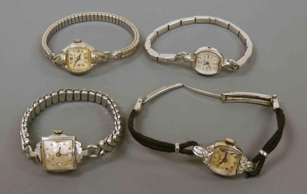 4 Bulova Ladies' Watches: 4 Bulova
