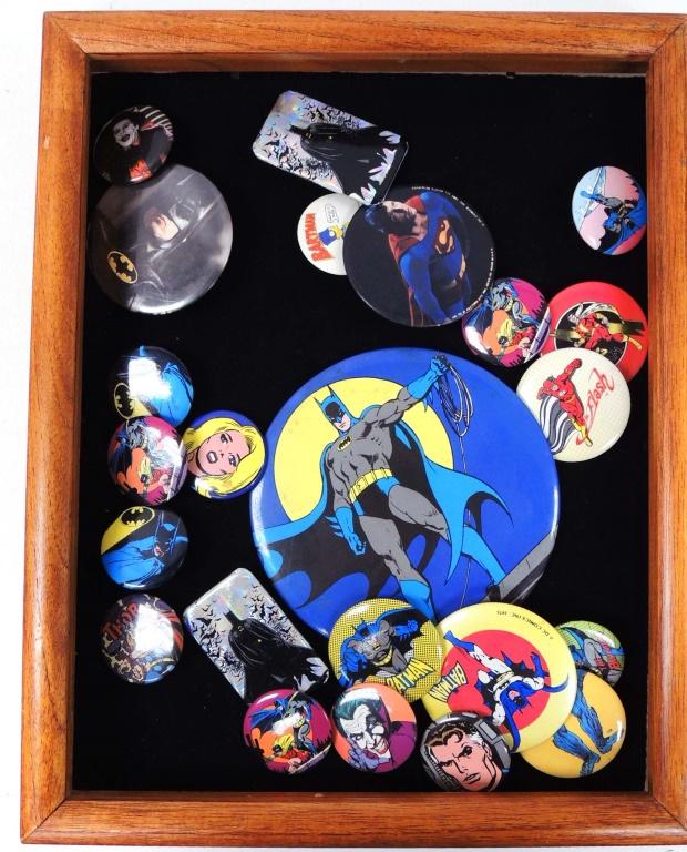 Superhero Buttons: Shadow box is broken. If you require shipping, we will NOT include the shadow boxes.