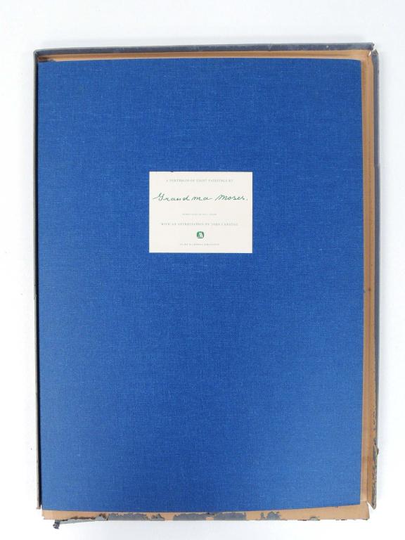 Grandma Moses Book w/ Prints & Magazine Clippings: Art collection in folio