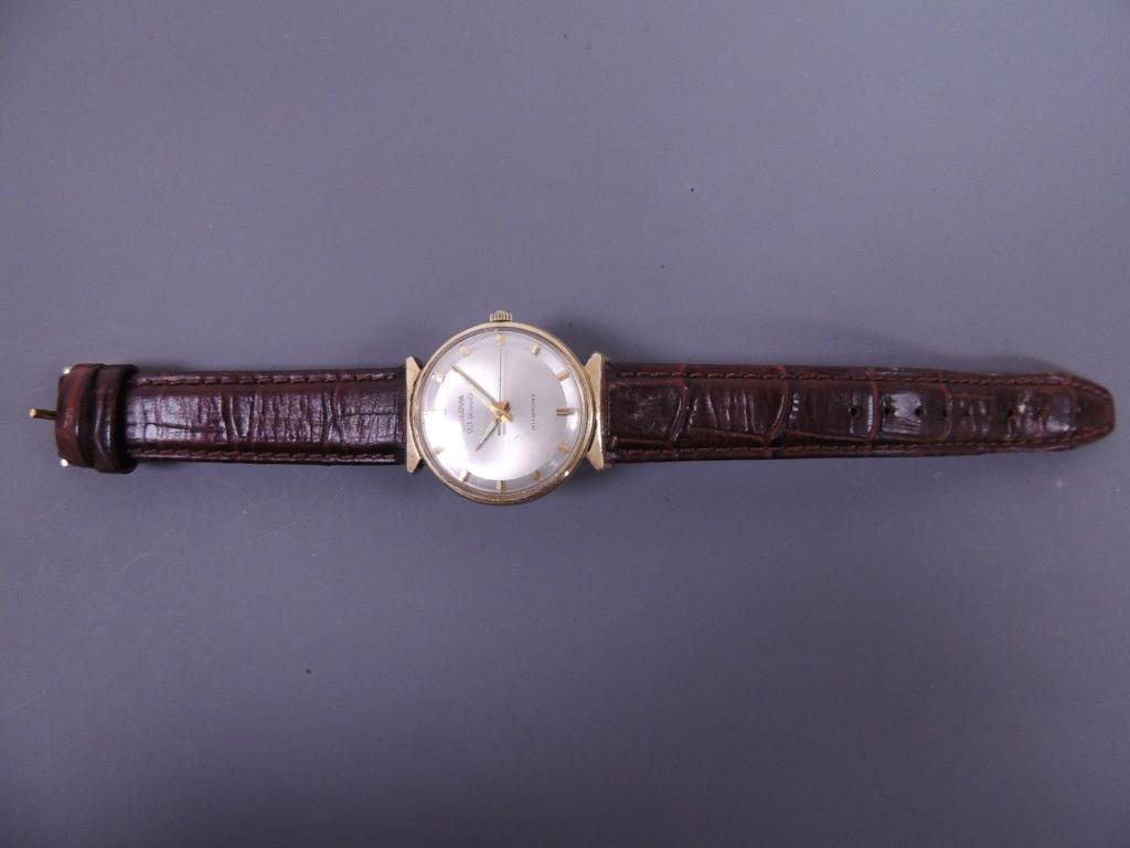 Bulova Men's Watch: 23 Jewels. 10k RG Plate.