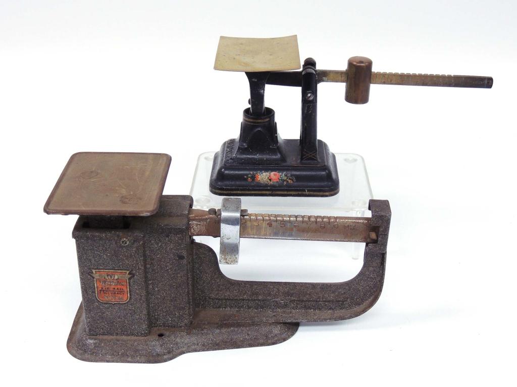 2 Mail Scales - Fairbanks & Trinet: Fairbanks Scale and Trinet Scale
