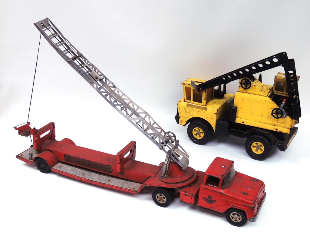 2 Tonka Cranes: 2 Tonka Cranes, Local Pickup or Third Party Shipping Only