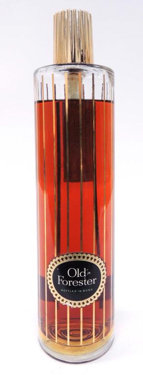 Bottle: Old Forester Whiskey: 100 proof. 6-7 year 1955-61, 4/5 quart (sealed).