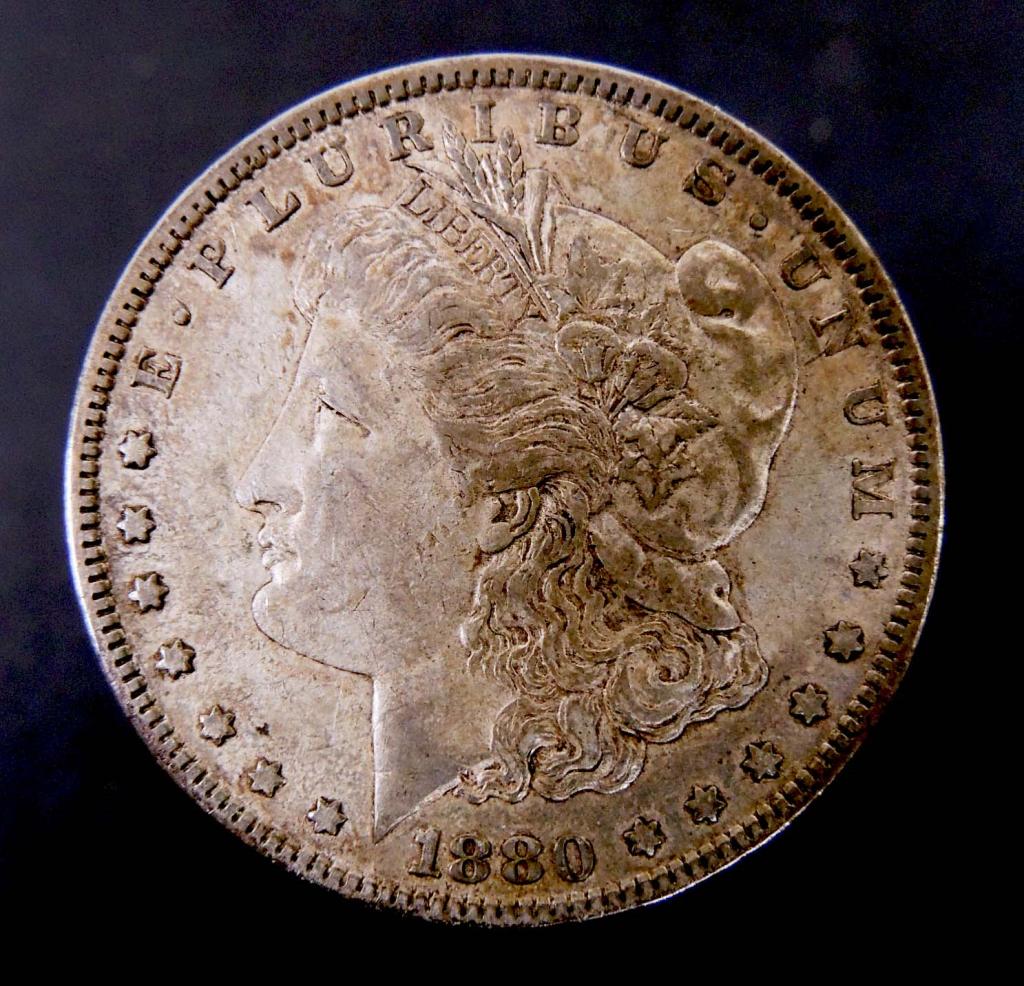 1880-o Morgan Silver Dollar XF - Better Date (1 of 2)