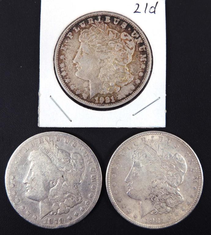 Morgan silver dollars (3) (1 of 2)