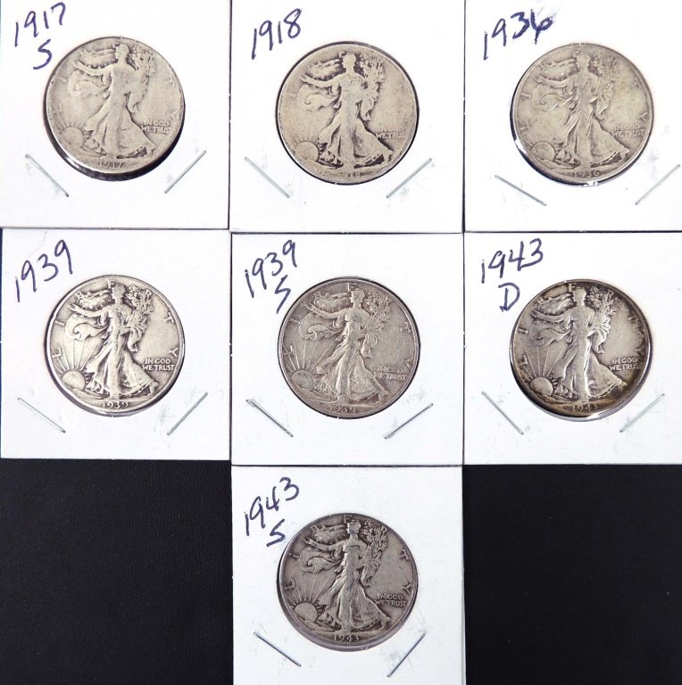 Walking Liberty half dollars (7) (1 of 2)