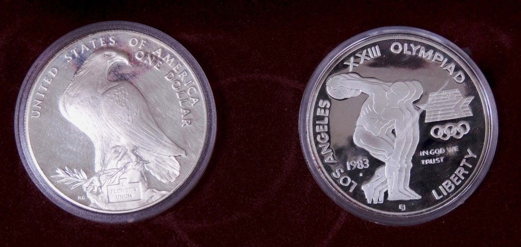 US Olympic Two Coin Dollar Set (1 of 3)