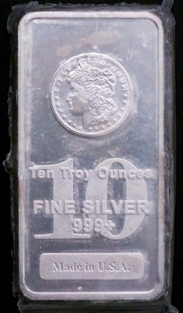 10 ozt 0.999 fine silver bar (1 of 2)