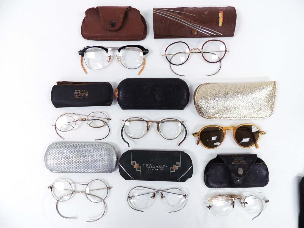 Vintage/Hipster Eyeglasses - Men (8): As-is; some condition issues.