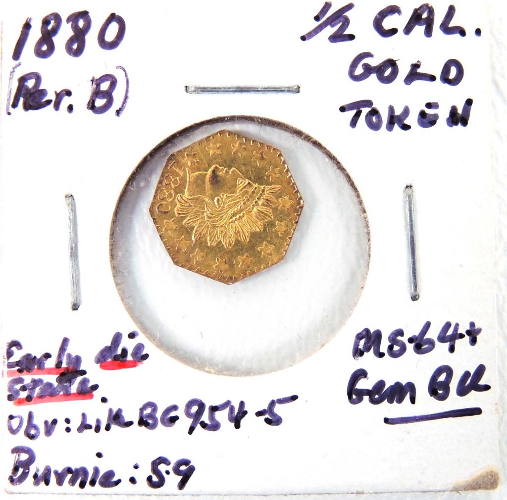 1880 Indian Head California Gold Octagonal (1 of 4)