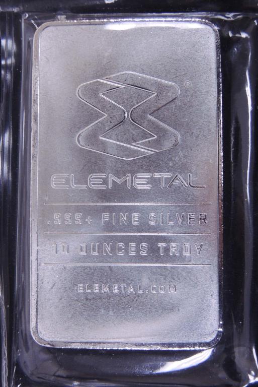 10 ozt. Fine Silver Bar, Elemetal Periodic Table (1 of 2)