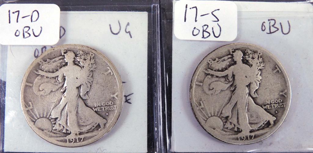 2 Coin Lot - Walking Liberty Half Dollars (1 of 2)
