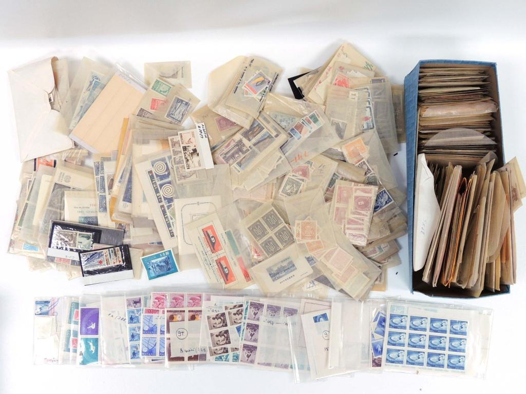 4 Boxes of Stamps - Mostly Foreign, Older (1 of 1)