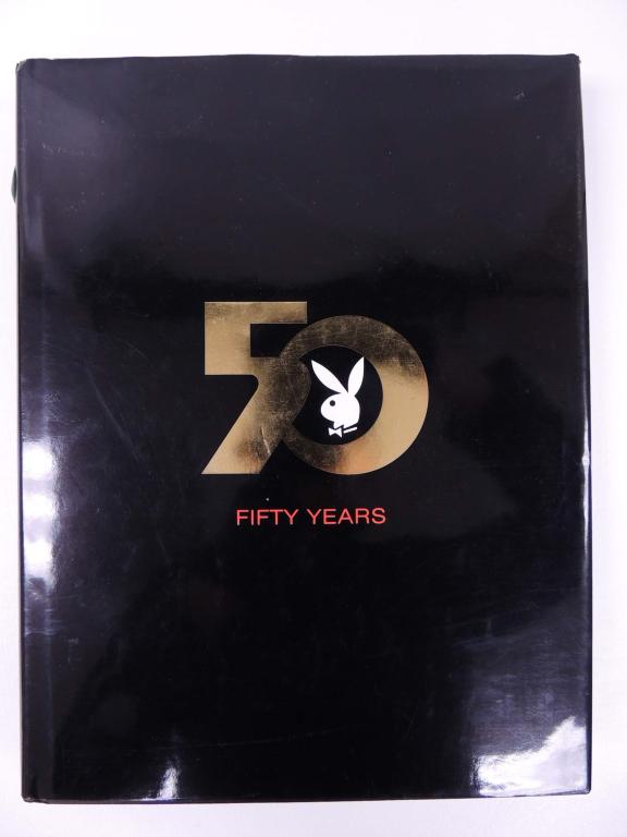 50th Anniversary Edition - Playboy Book: Highlights, 50 years of Playboy Magazine. Consignor reports this to be in mint condition.