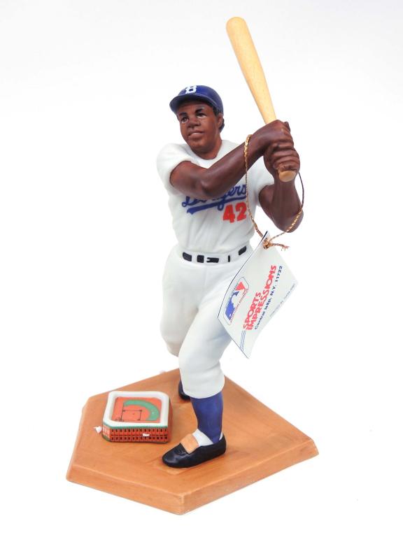 Jackie Robinson Figurine: In sealed foam and Box. Sports Impressions, Limited Edition. Foam never opened.