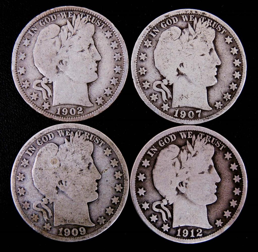Barber Half Dollars (4) (1 of 2)