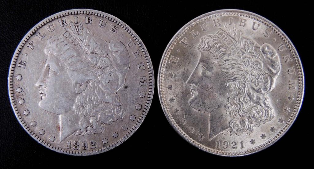 (2) Morgan Silver Dollars (1 of 2)